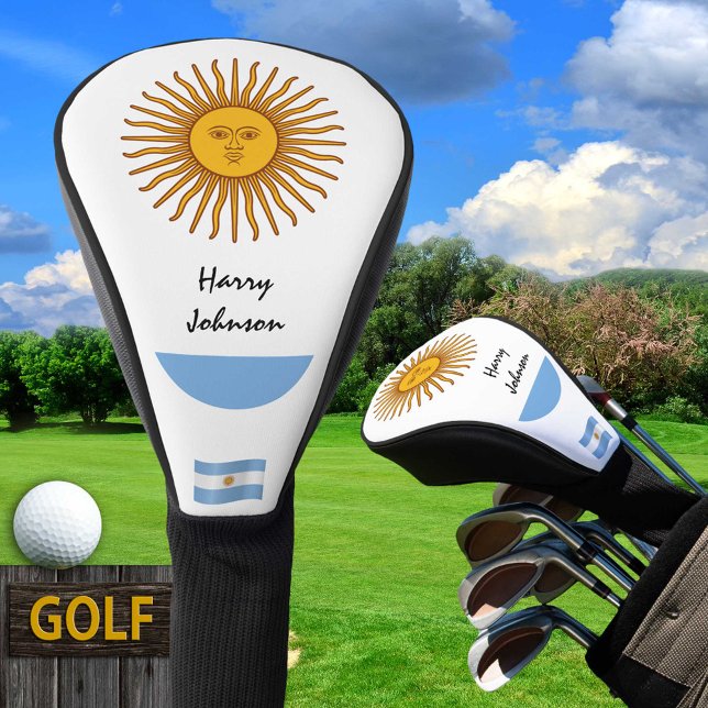 Argentina Flag & Monogrammed Golf Clubs Covers (Creator Uploaded)