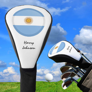 Argentina Flag & Monogrammed Golf Clubs Covers