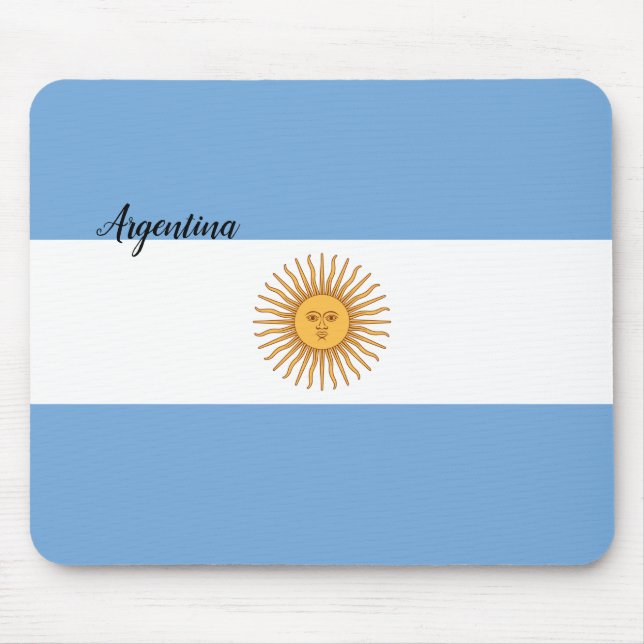 Argentina Flag Mouse Pad (Front)