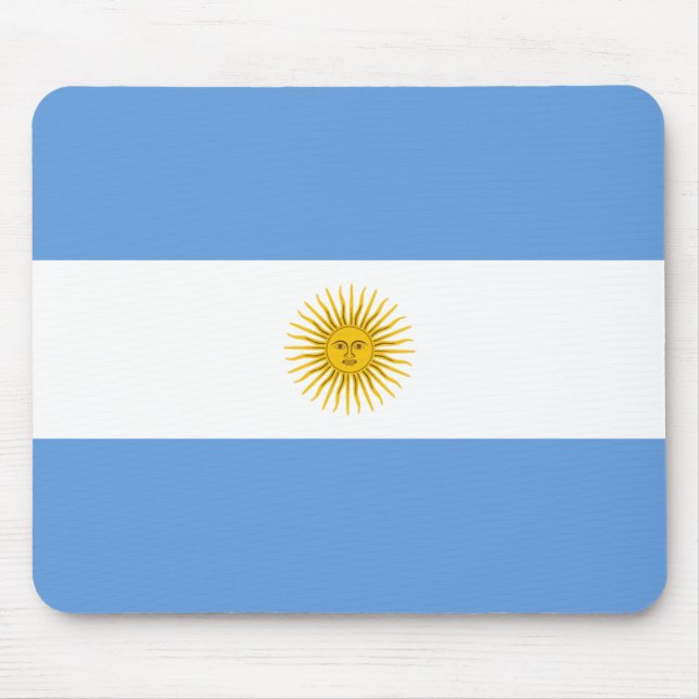 Argentina Flag Mousepad (Front)
