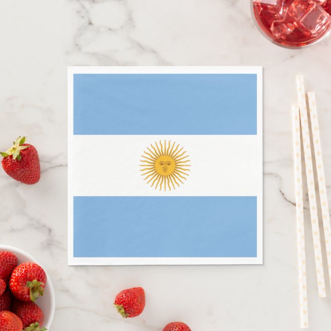 Argentina flag napkin (Insitu)