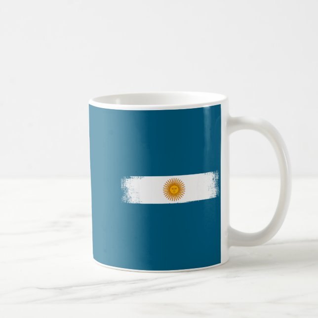 Argentina Flag National Pride Graphic Srts Fans Su Coffee Mug (Right)