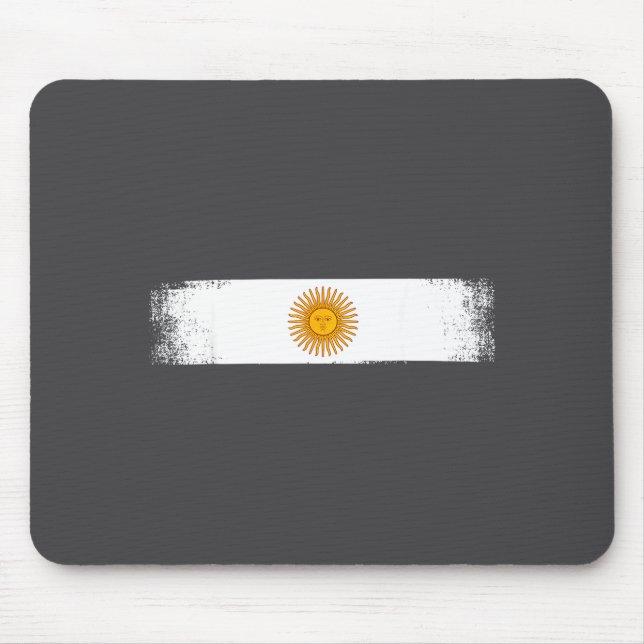 Argentina Flag National Pride Graphic Srts Fans Su Mouse Pad (Front)