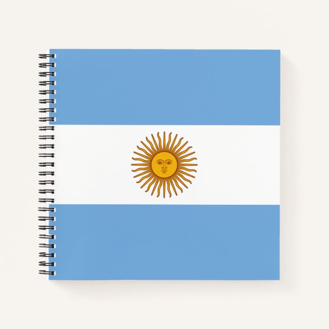 Argentina Flag Notebook (Front)