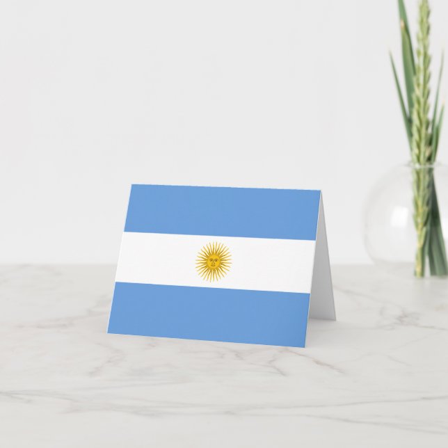 Argentina Flag Notecard (Front)