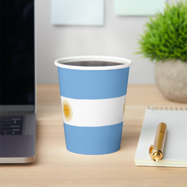Argentina flag paper cups (Insitu)
