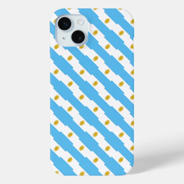 Argentina flag pattern Case-Mate iPhone case (Back)
