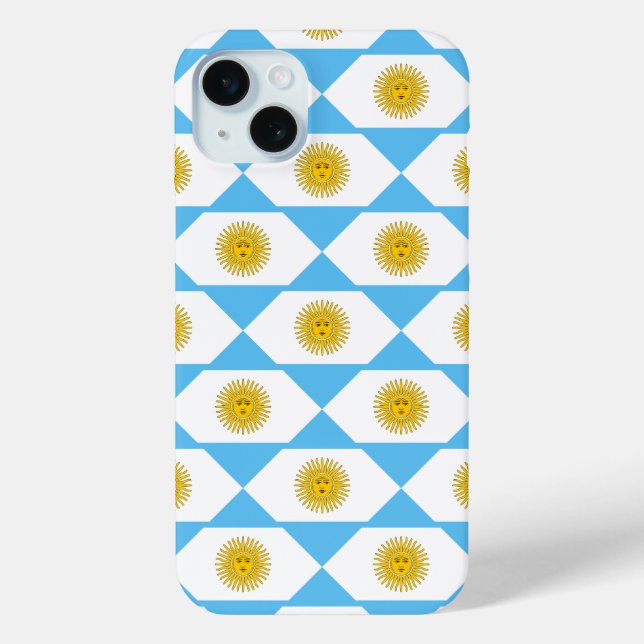 Argentina flag pattern Case-Mate iPhone case (Back)
