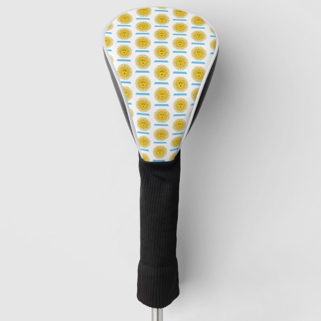 Argentina flag pattern golf head cover (Front)