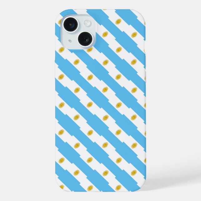 Argentina flag pattern iPhone case (Back)