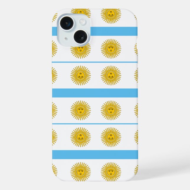 Argentina flag pattern iPhone case (Back)