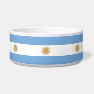Argentina Flag Pet Bowl