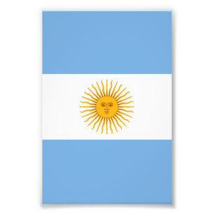 Argentina flag photo print