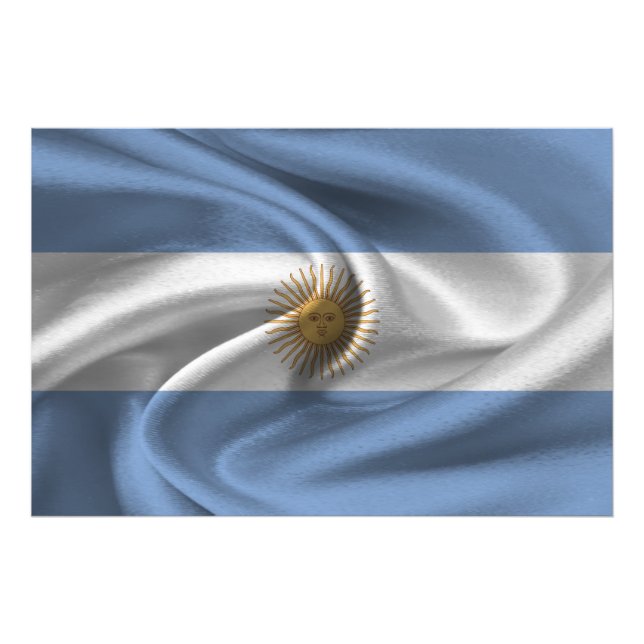 Argentina Flag Photo Print (Front)