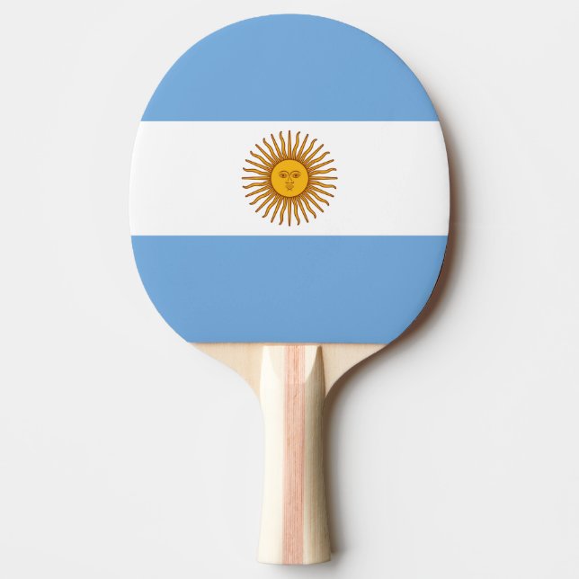 Argentina Flag Ping Pong Paddle (Front)