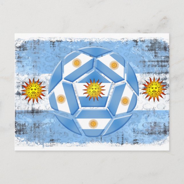 Argentina flag postcard (Front)