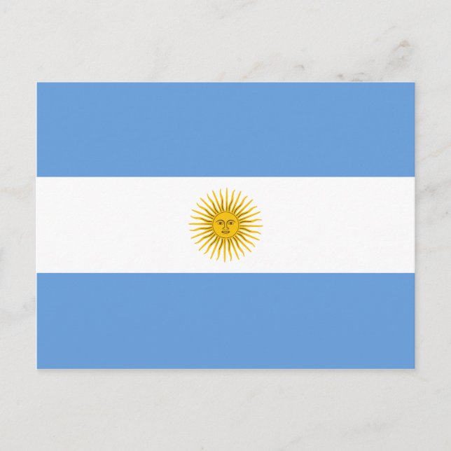 Argentina Flag Postcard (Front)