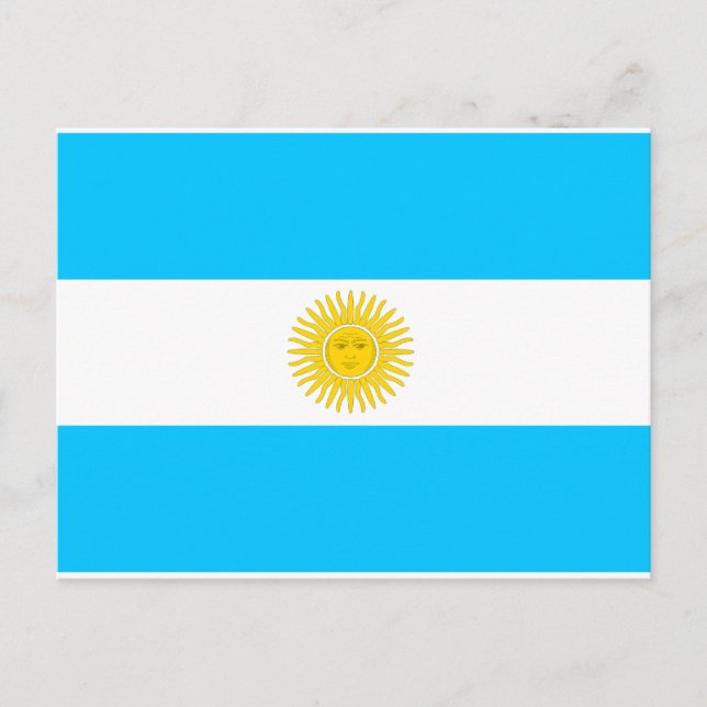 Argentina Flag Postcard (Front)
