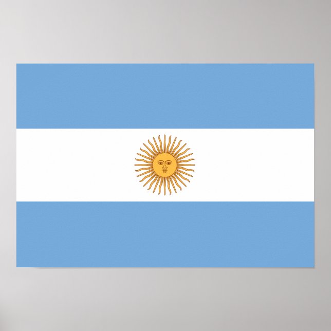 Argentina Flag Poster (Front)