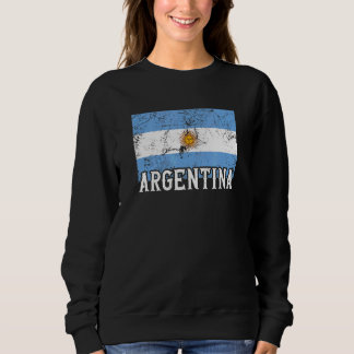 Argentina Flag Pride Souvenir Men Women Trip Argen Sweatshirt