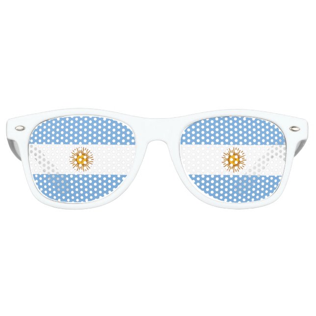 Argentina Flag Retro Sunglasses (Front)