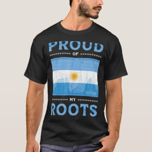 Argentina Flag Roots Argentinian Soccer Argentino  T-Shirt