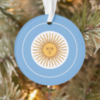 Argentina Flag Roundel, Round Argentine Flag