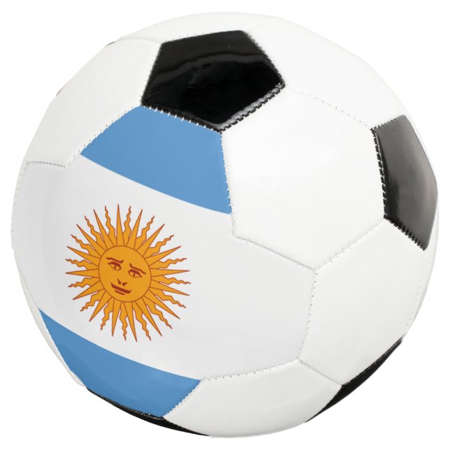 Argentina Flag Soccer Ball (Three Quarter)
