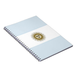 Argentina Flag Spiral Notebook