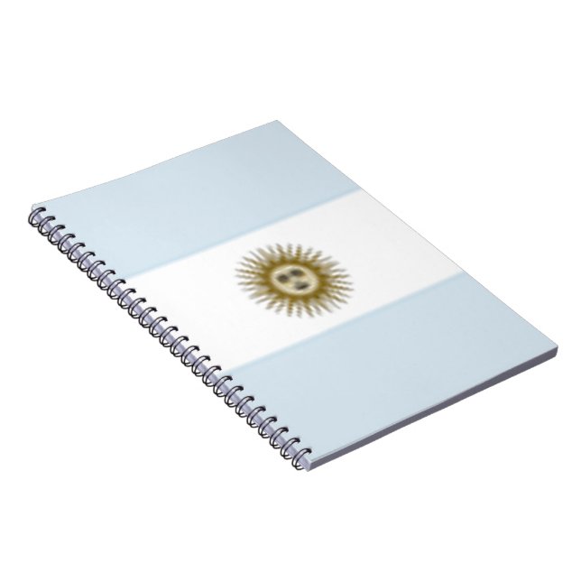 Argentina Flag Spiral Notebook (Right Side)