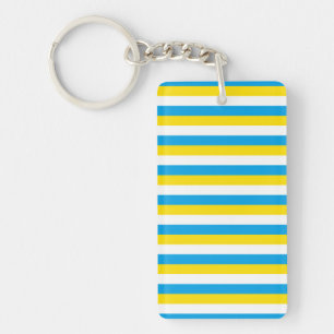 argentina flag stripes country symbol blue white y key ring