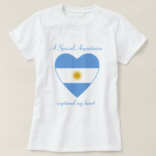 Argentina Flag Sweetheart T-Shirt