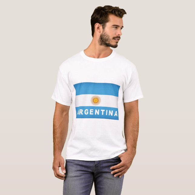 Argentina Flag T-Shirt (Front Full)
