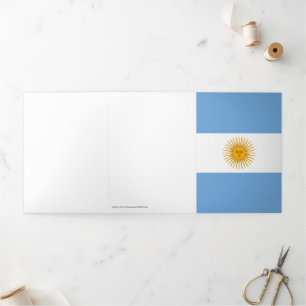 Argentina flag Tri-Fold card
