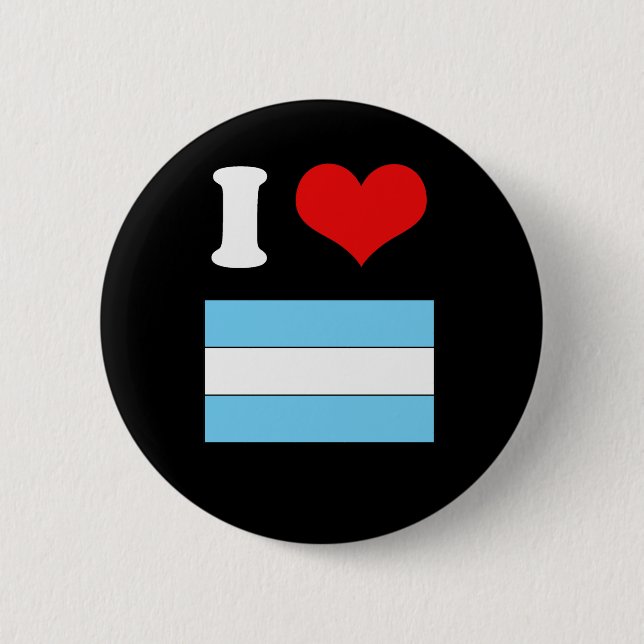 Argentina Flag Tshirt 6 Cm Round Badge (Front)