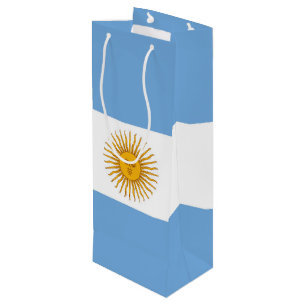 Argentina flag wine gift bag