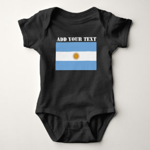 Argentina Flag World Cup 2022 Football Soccer Baby Bodysuit