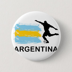 Argentina Football 6 Cm Round Badge