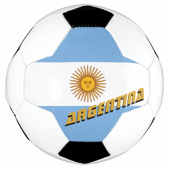 Argentina Football & Argentina Flag / Sports Soccer Ball (Front)