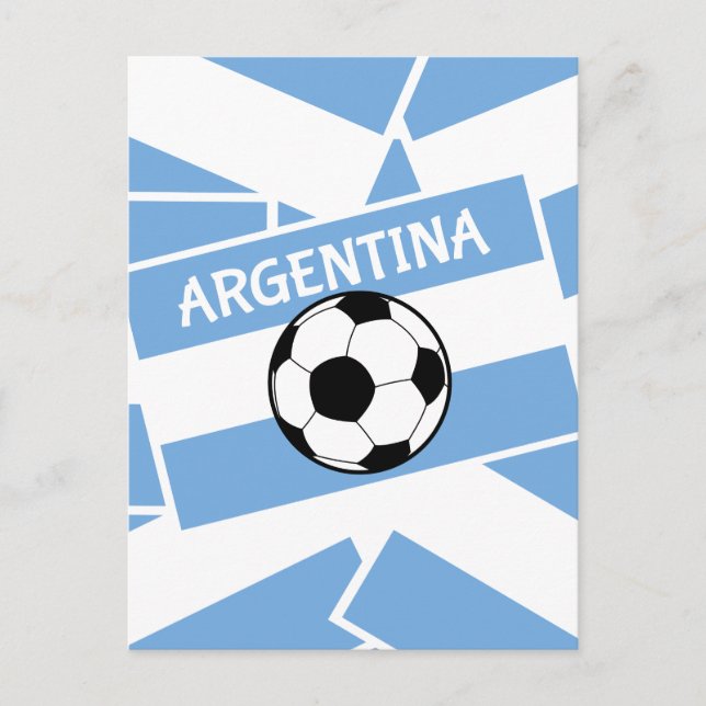 Argentina Football Postcard (Front)