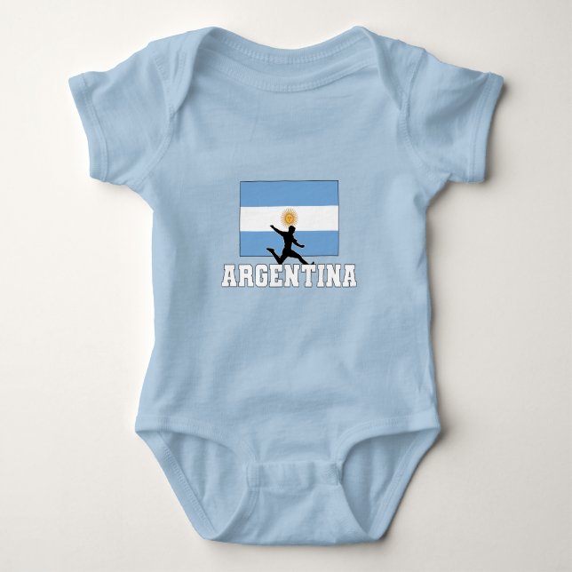 Argentina Football Soccer National Team Baby Bodysuit (Front)