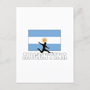 Argentina Football Soccer National Team Invitation Postcard