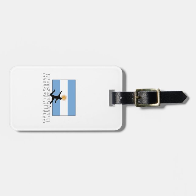 Argentina Football Soccer National Team Luggage Tag (Front Horizontal)