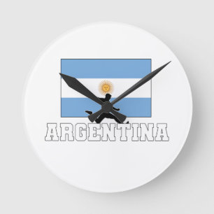 Argentina Football Soccer National Team Round Clock