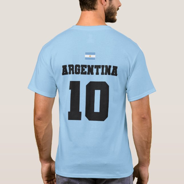 Argentina Football Soccer National Team T-Shirt (Back)