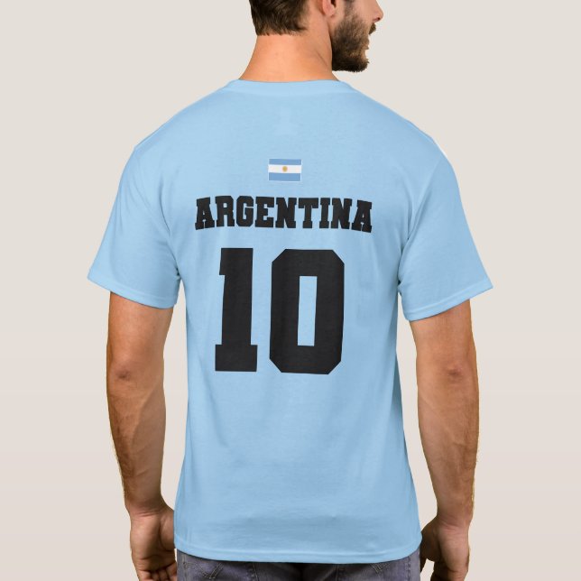 Argentina Football Soccer National Team T-Shirt (Back)