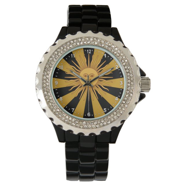 Argentina Golden Sun, Sol de Mayo / fashion Watch (Front)