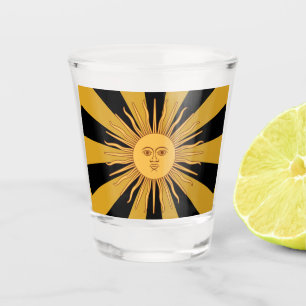 Argentina Golden Sun, Sol de Mayo party Shot Glass