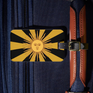 Argentina Golden Sun, Sol de Mayo / travel Luggage Tag
