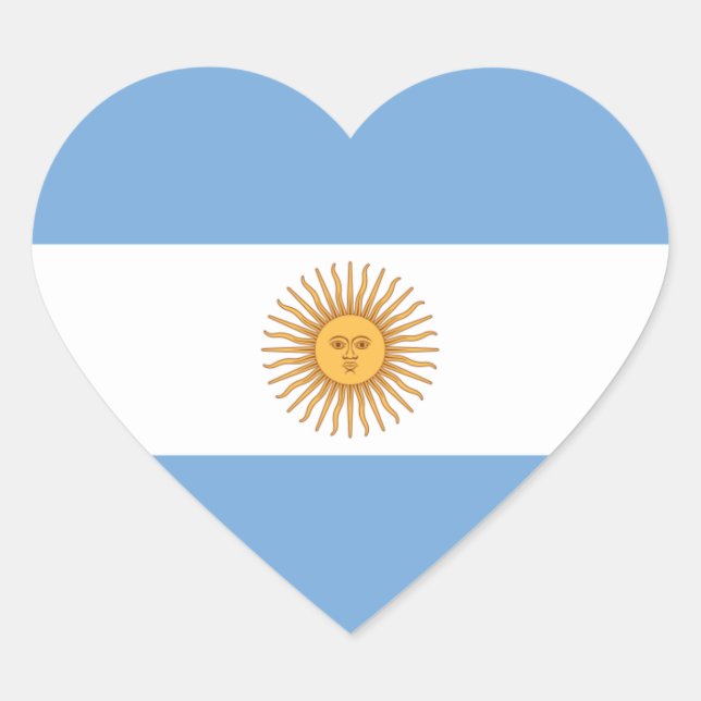 argentina heart sticker (Front)
